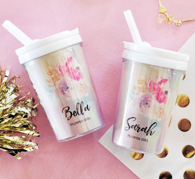 Flower Girl Sippy Cups