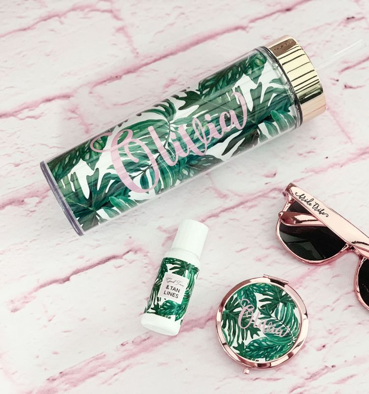 Palm Leaf Tall Tumbler