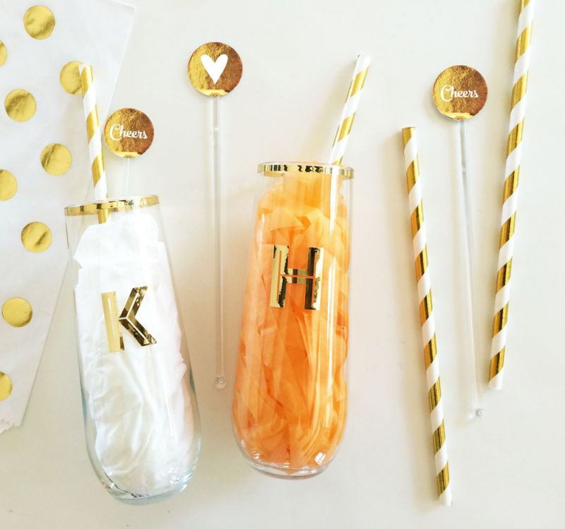 Monogram Stemless Glass