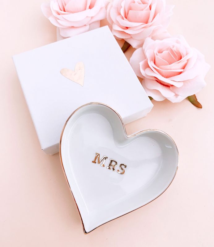 Wedding Heart Ring Dish