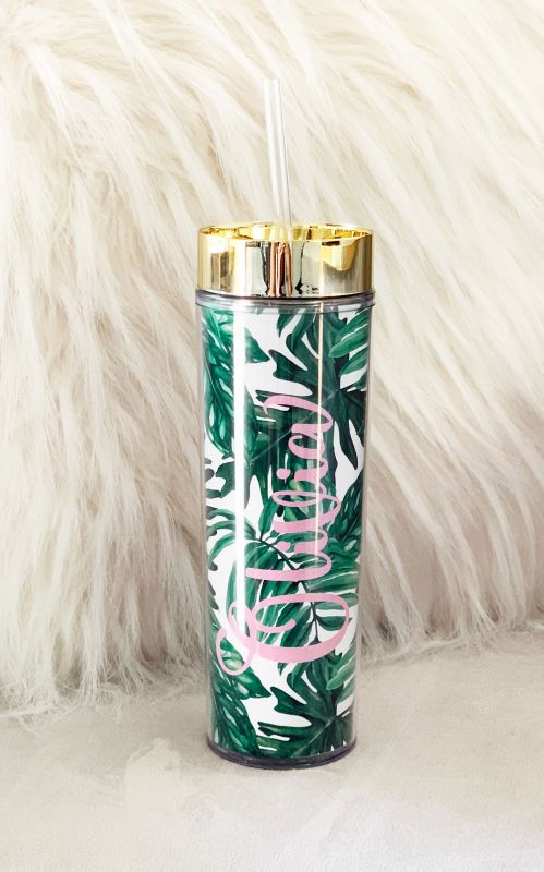 Palm Leaf Tall Tumbler