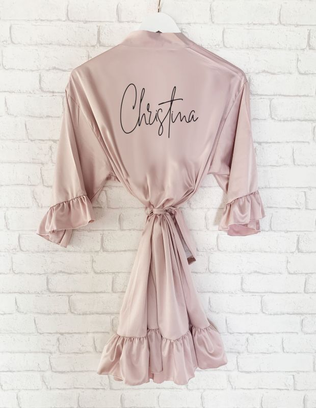Personalized Ruffled Robe