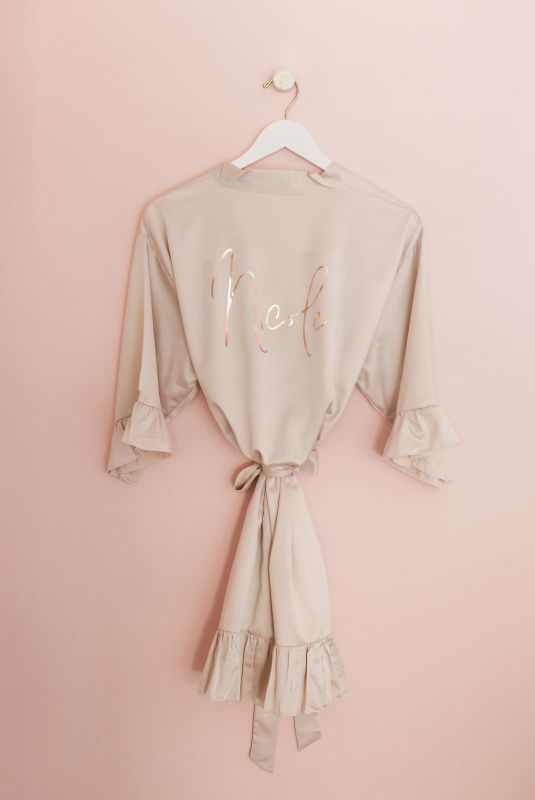 Personalized Ruffled Robe