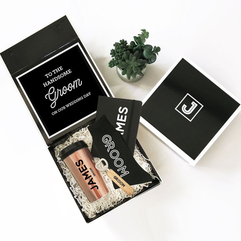 Black Monogram Gift Box