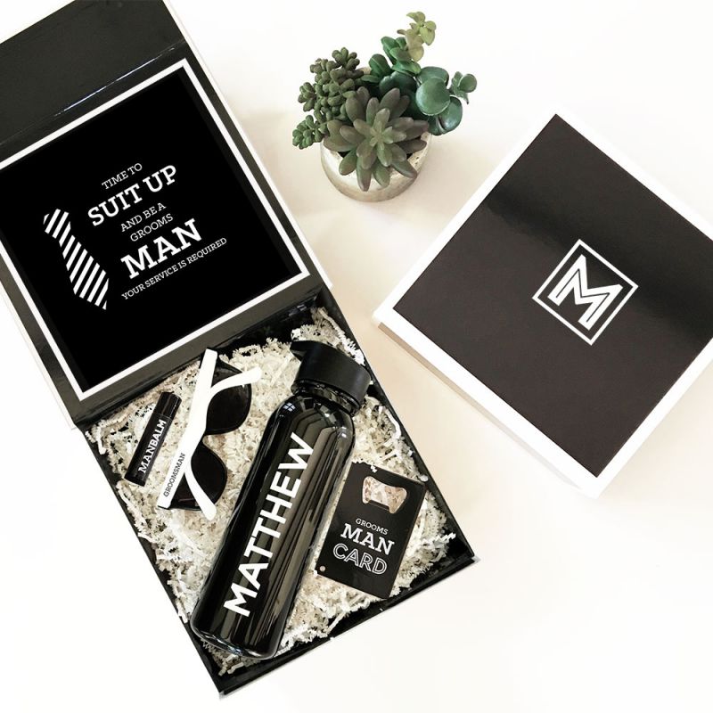 Black Monogram Gift Box