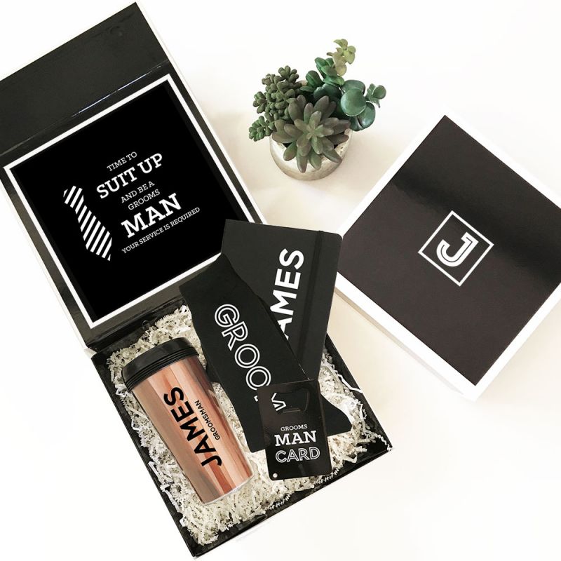 Black Monogram Gift Box