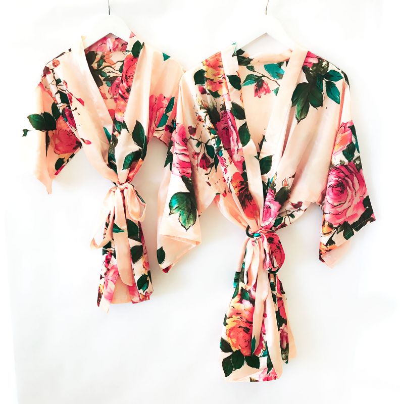 Watercolor Floral Child Robe