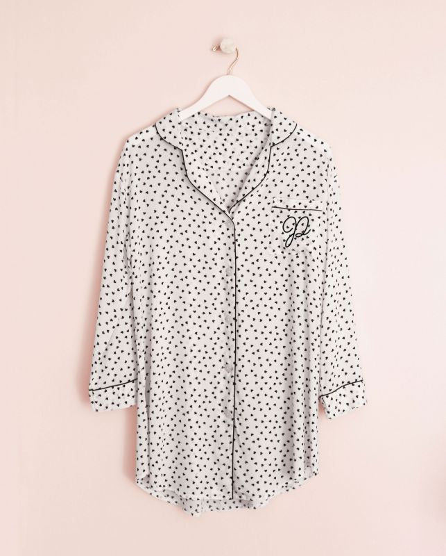 Monogram Pattern Sleep Shirt
