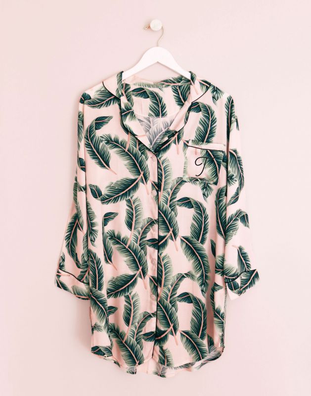 Monogram Pattern Sleep Shirt