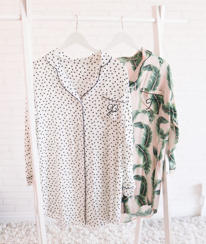 Monogram Pattern Sleep Shirt