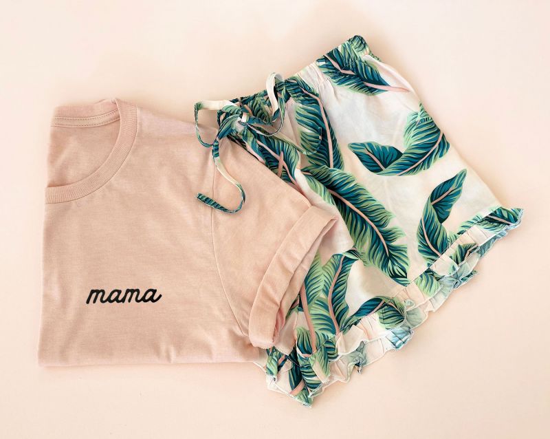 Mom Pajama & Shorts Set