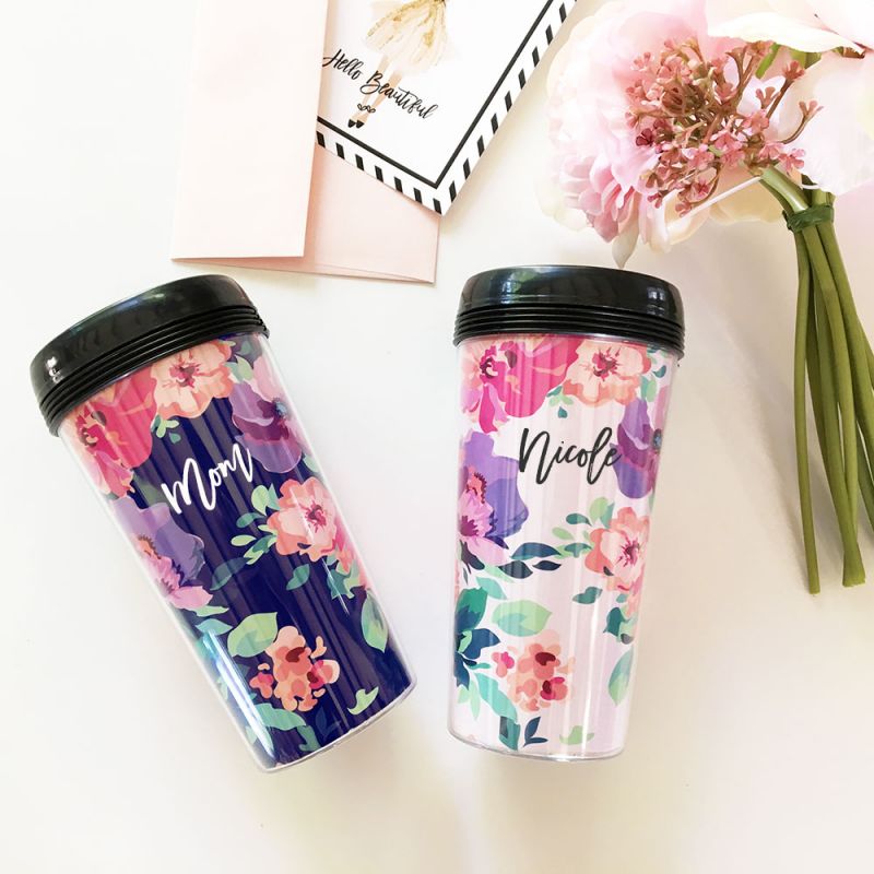 Floral Coffee Tumblers