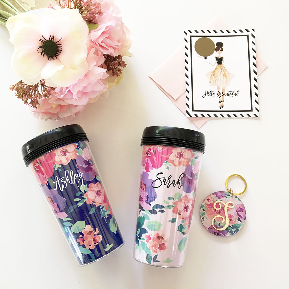 Floral Coffee Tumblers