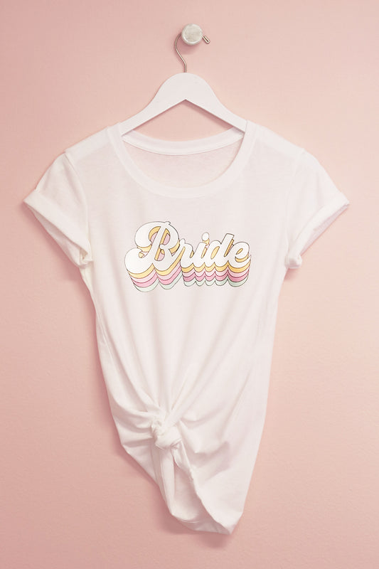 Retro Bridal Party T-Shirt - Fitted