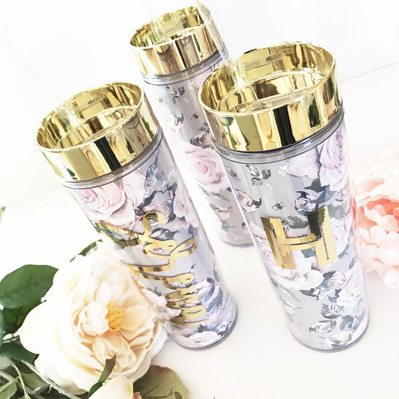 Personalized Rose Garden Tumbler