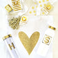 Metallic Gold Monogram Tumblers