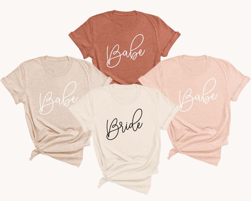 Bride & Babe Shirts - Semi-Fitted