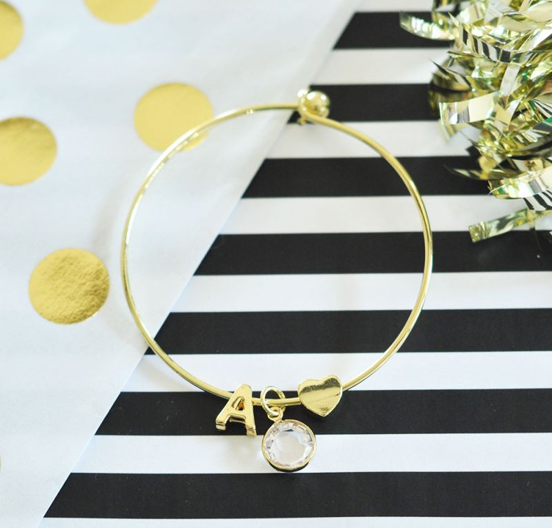 Gold Monogram Bracelets