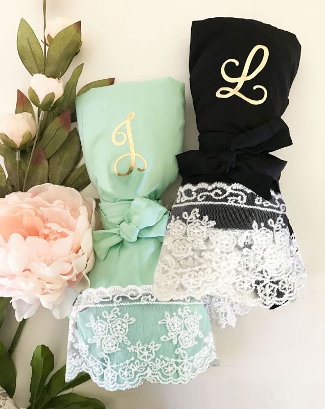 Monogram Cotton Lace Robes