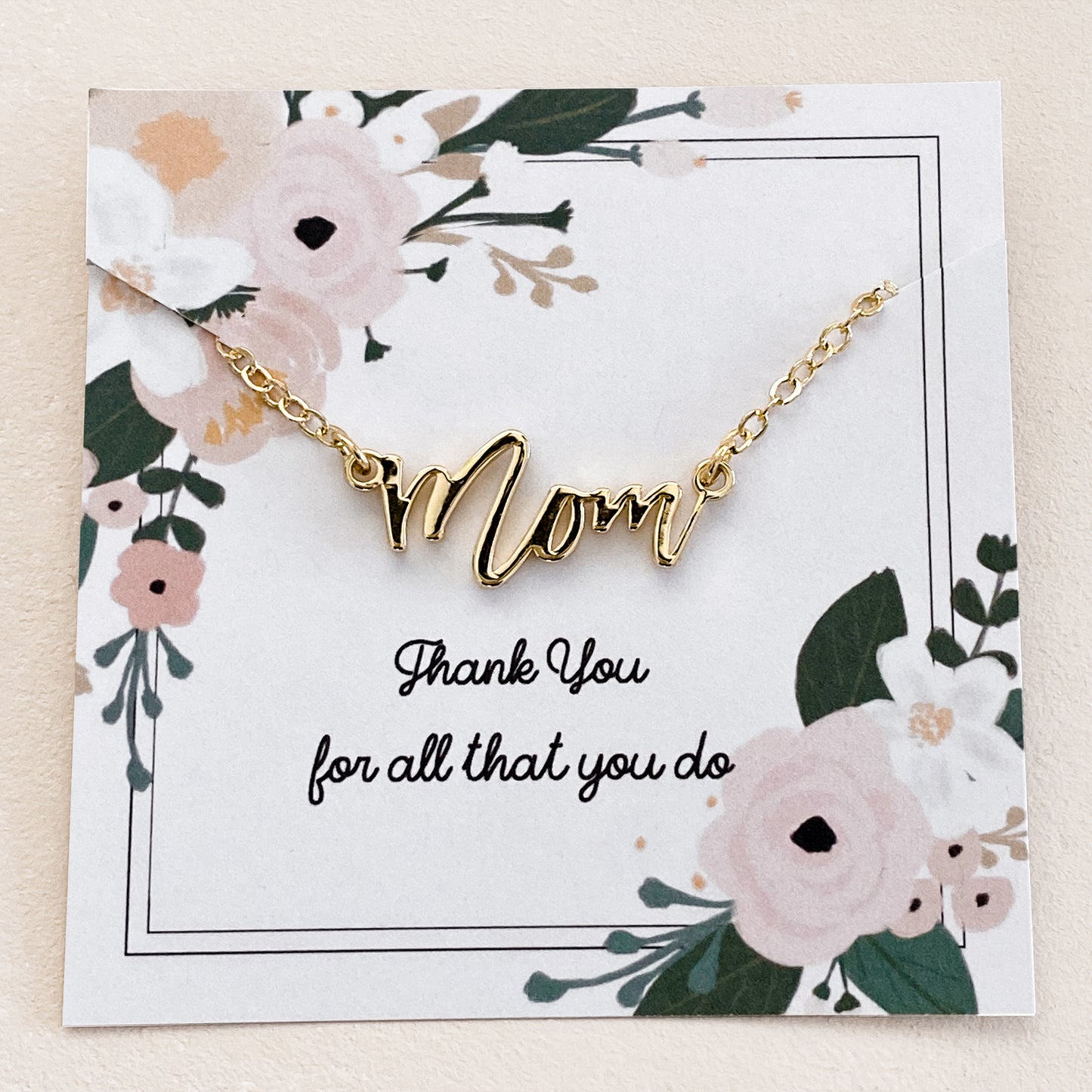 Gold Mom Necklace