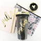 Personalized Travel Tumblers - Gold Lid