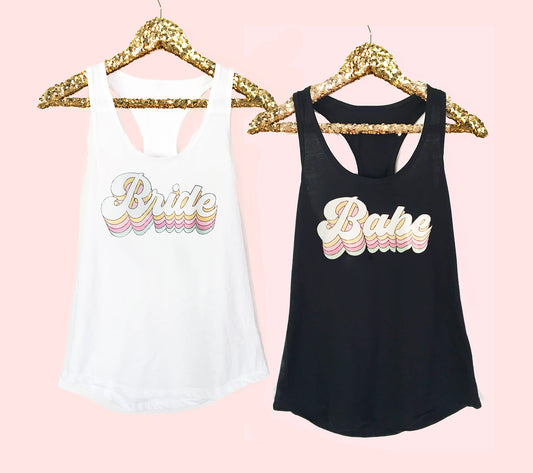 Retro Bridal Party Tank Tops