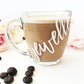 Personalized Glass Coffee Mug