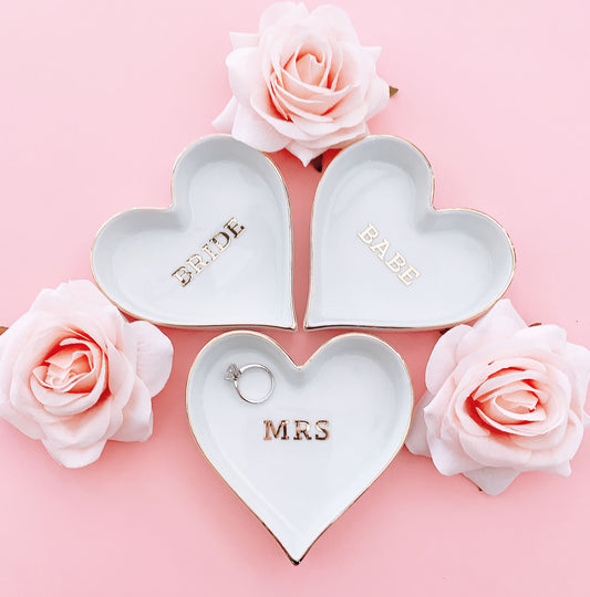 Wedding Heart Ring Dish