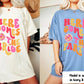 Groovy Bachelorette Party Shirts, Retro Bachelorette Shirt, Here Come The Bride Shirt, Retro Bride, Bridal Party Shirt Women,Bridesmaid Gift