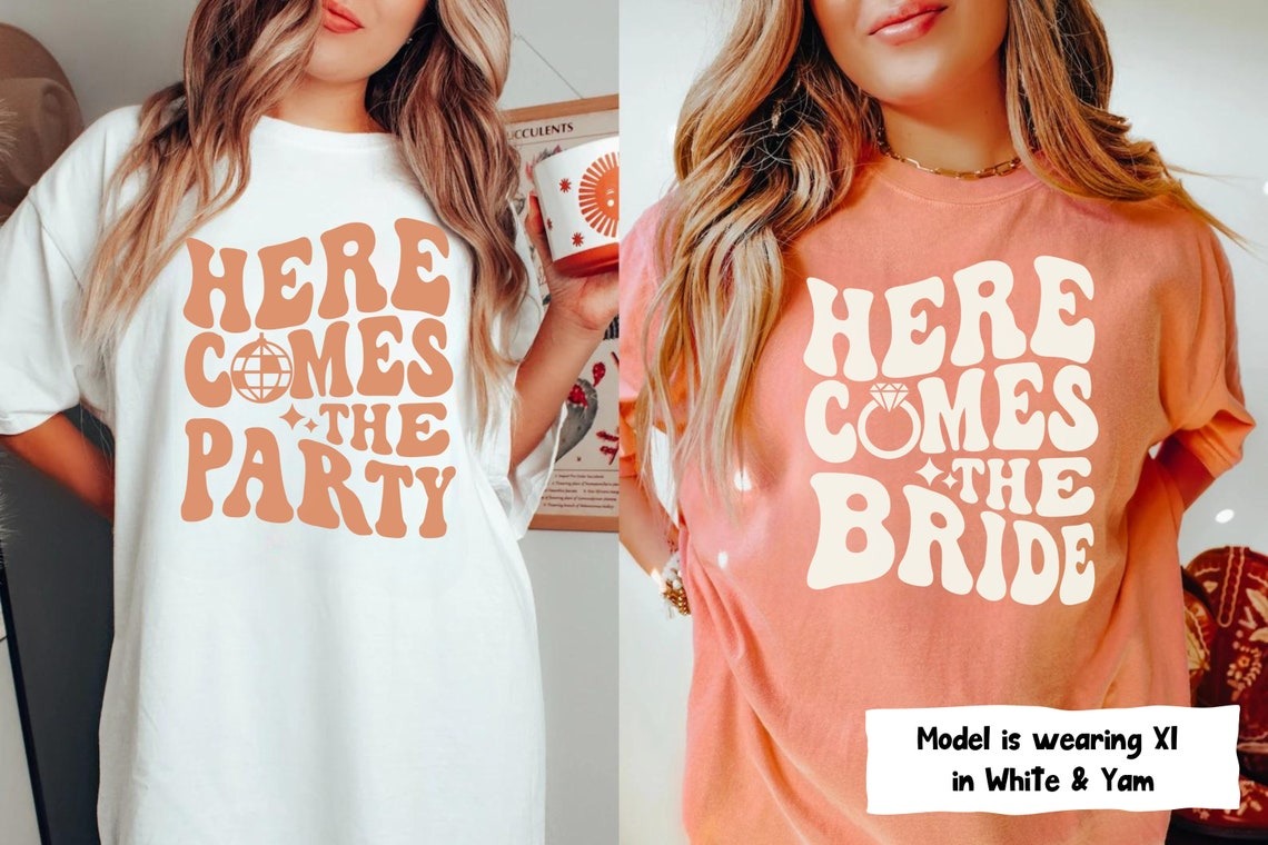 Groovy Bachelorette Party Shirts, Retro Bachelorette Shirt, Here Come The Bride Shirt, Retro Bride, Bridal Party Shirt Women,Bridesmaid Gift