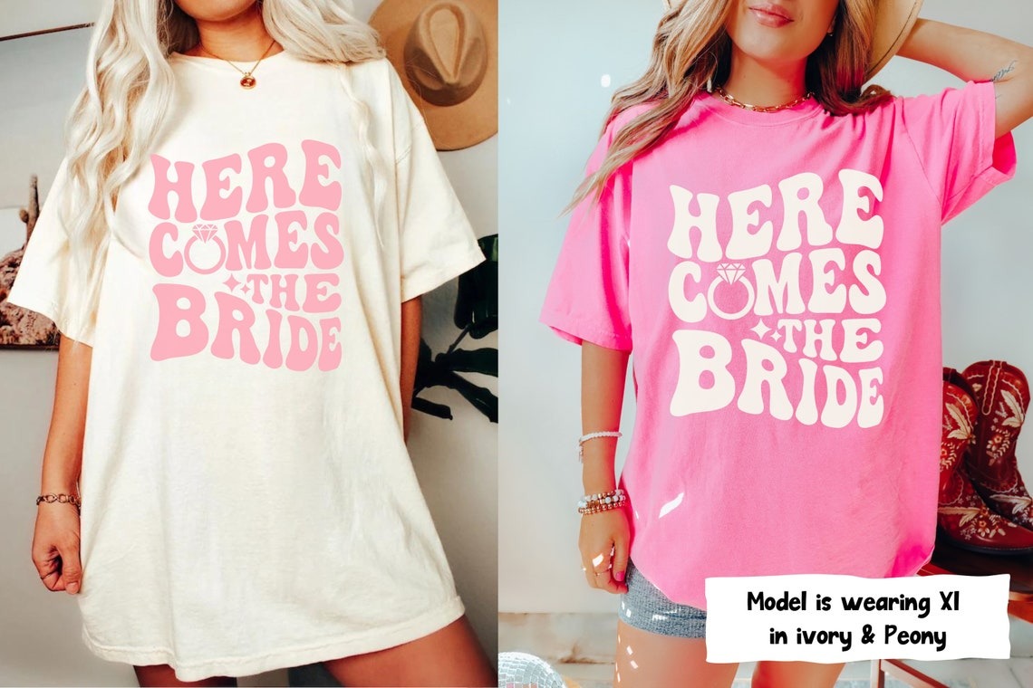 Groovy Bachelorette Party Shirts, Retro Bachelorette Shirt, Here Come The Bride Shirt, Retro Bride, Bridal Party Shirt Women,Bridesmaid Gift