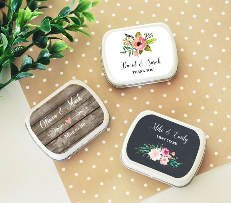 Personalized Floral Garden Mint Tins