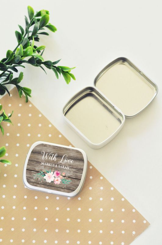 Personalized Floral Garden Mint Tins