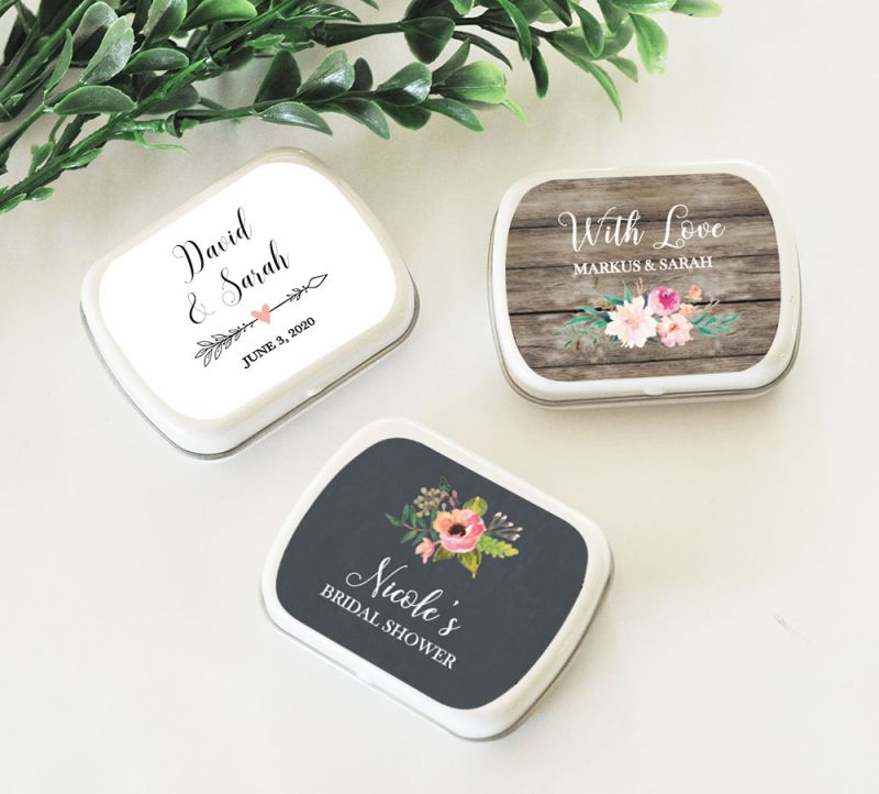 Personalized Floral Garden Mint Tins