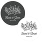 Floral Silhouette Round Labels