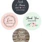 Personalized Floral Garden Round Labels