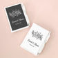 Floral Silhouette Notebook Favors
