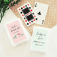 Personalized Floral Garden Playing Cards