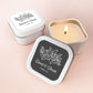 Floral Silhouette Square Candle Tins