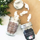 Personalized Floral Garden Mini Mason Jars