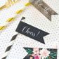 Personalized Floral Garden Flag Labels