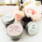 Personalized Floral Garden Small 4oz Mason Jars