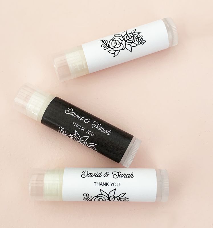 Floral Silhouette Lip Balm Tubes