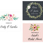 Floral Garden Custom Text Wedding Sign