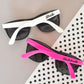 Hot Pink & White Bachelorette Party Sunglasses (set of 6)