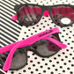 Hot Pink & White Bachelorette Party Sunglasses (set of 6)