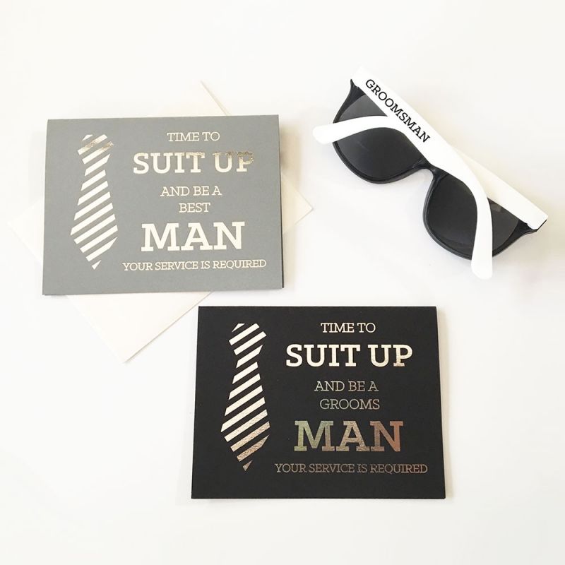 White Groom & Groomsman Sunglasses (set of 6)