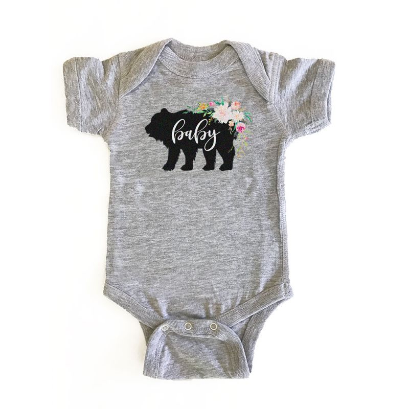 Rustic Baby Shower Bodysuit