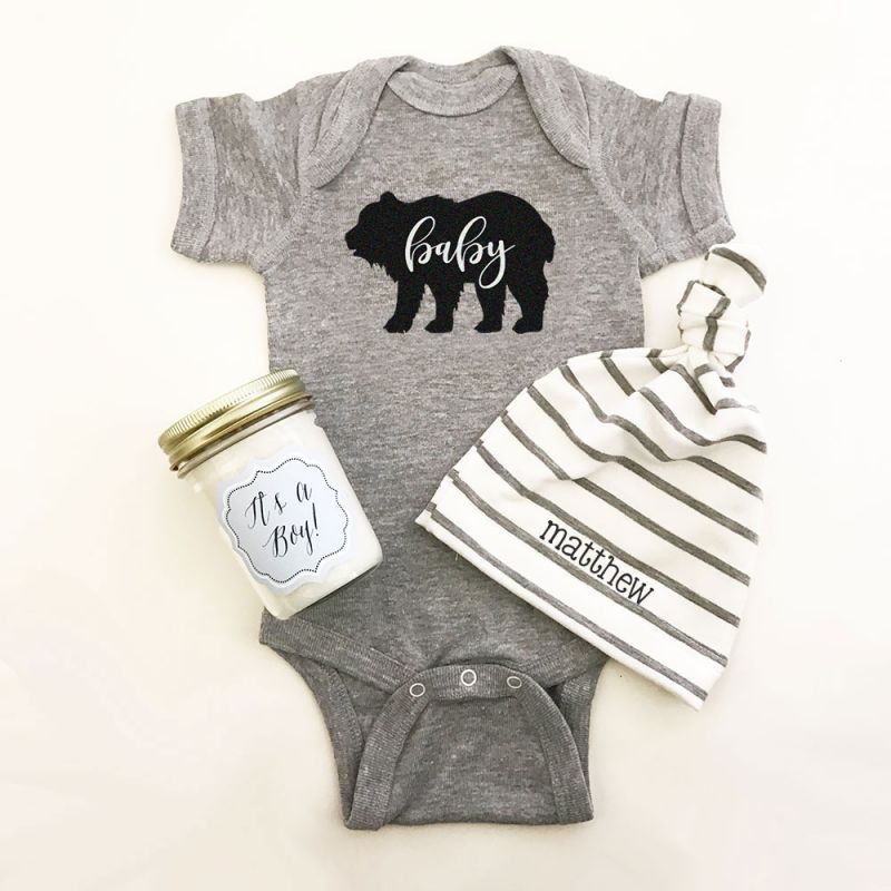 Rustic Baby Shower Bodysuit