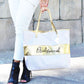 Bridal Party Gold Stripe Bag